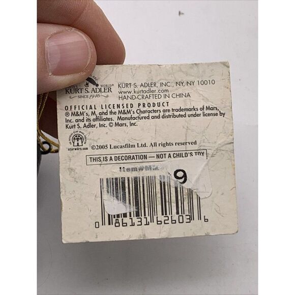 M&M's Star Wars Darth Vader Kurt Adler Ornament - Picture 7 of 8